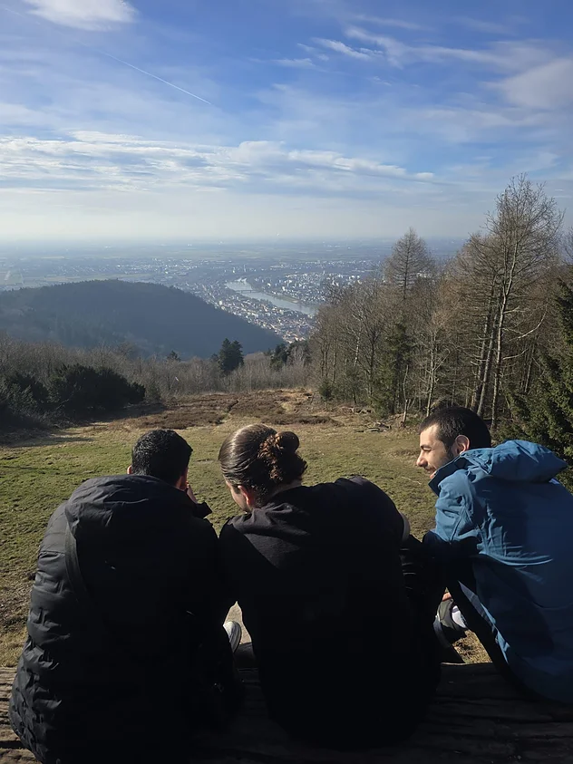 Freizeit: Blick auf Heidelberg vom Aussichtspunkt
