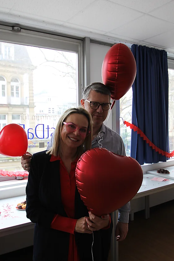 Veranstaltung: Herzballons im Prüfungszentrum